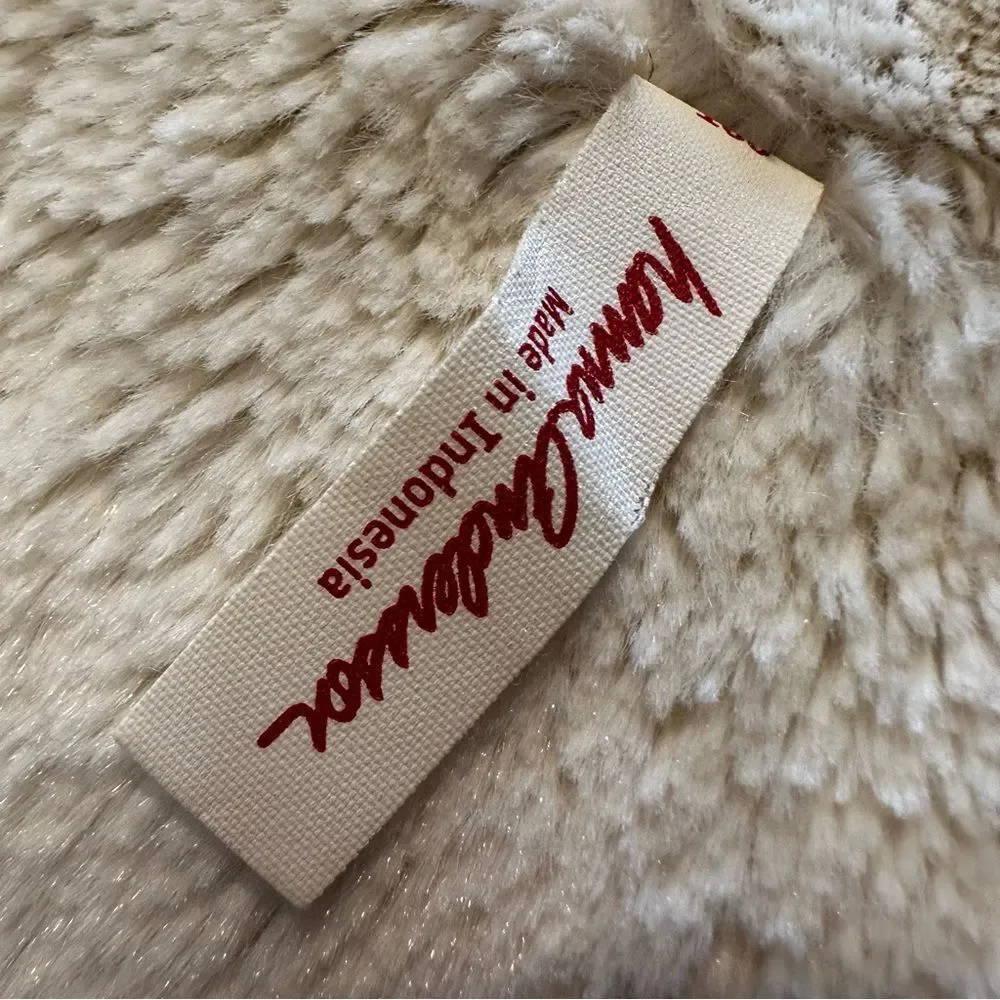Hanna Andersson Reversible hooded Jacket Stars & Faux Fur size 4 / 100